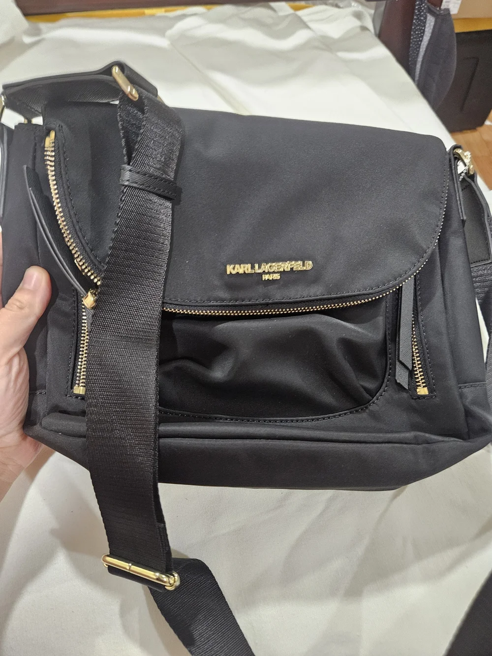 Karl Lagerfeld Black Crossbody Shoulder Bag